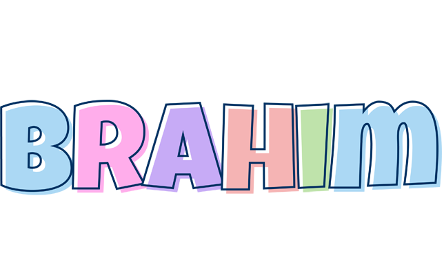 Brahim pastel logo