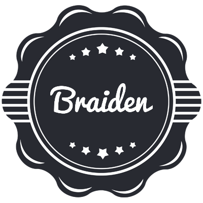 Braiden badge logo