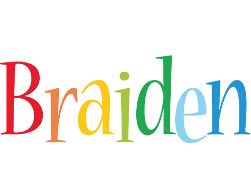 Braiden birthday logo