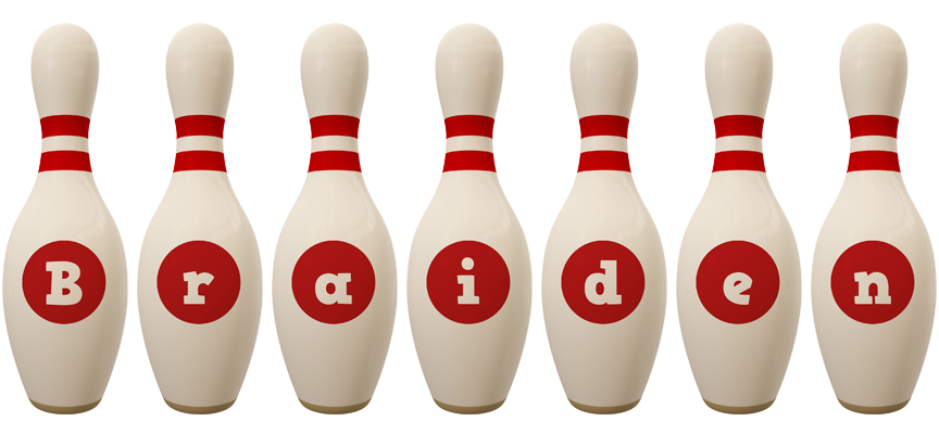 Braiden bowling-pin logo