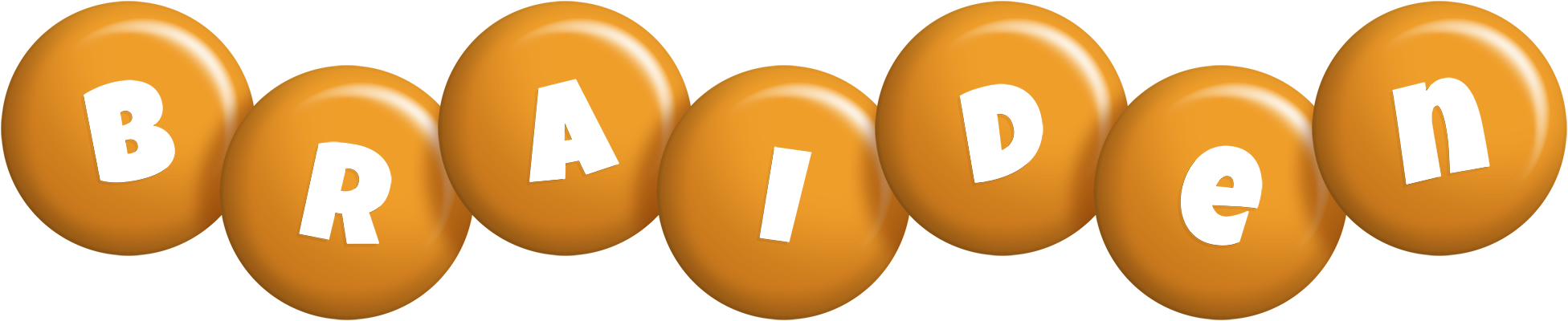 Braiden candy-orange logo
