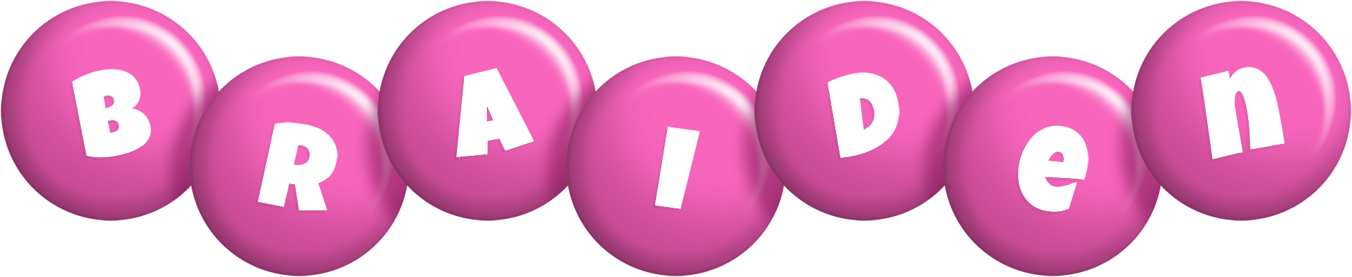 Braiden candy-pink logo