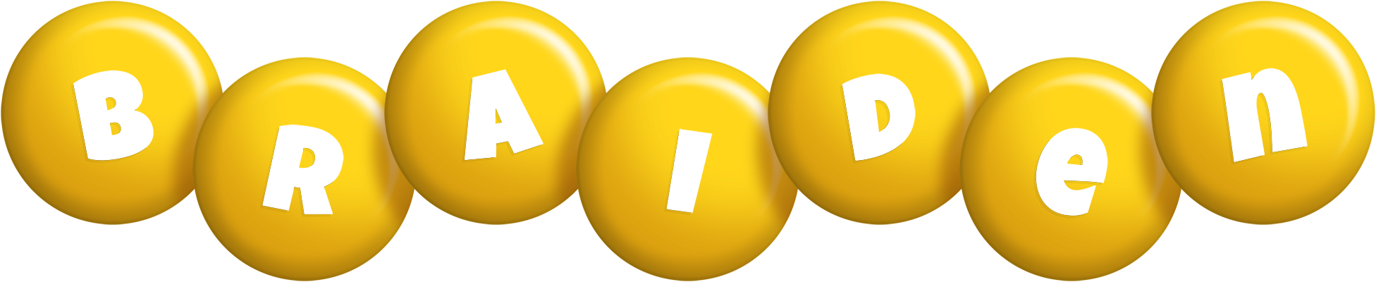 Braiden candy-yellow logo