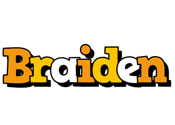 Braiden cartoon logo