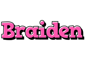 Braiden girlish logo