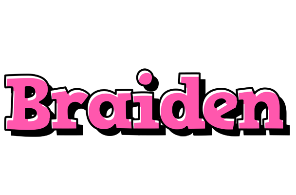 Braiden girlish logo