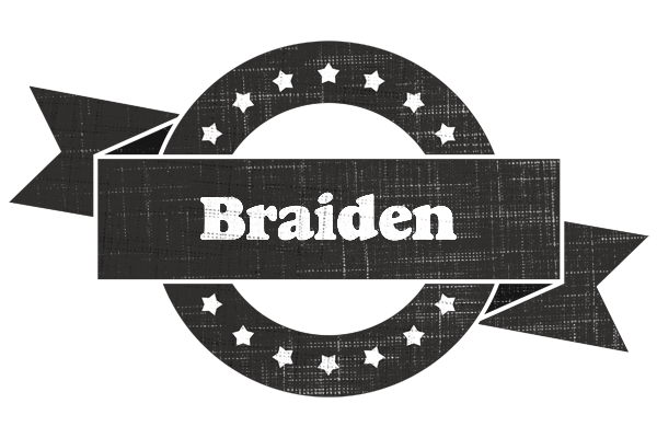 Braiden grunge logo