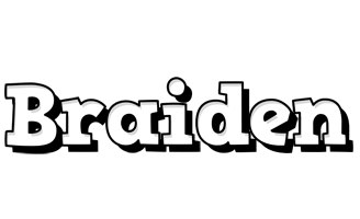 Braiden snowing logo