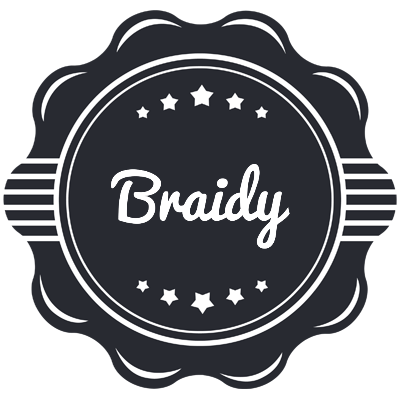 Braidy badge logo