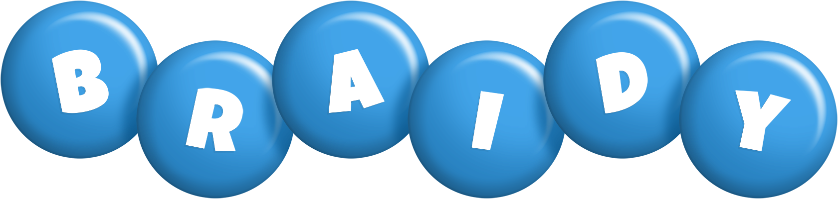 Braidy candy-blue logo