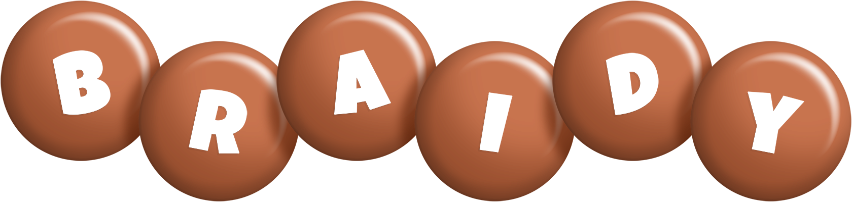 Braidy candy-brown logo