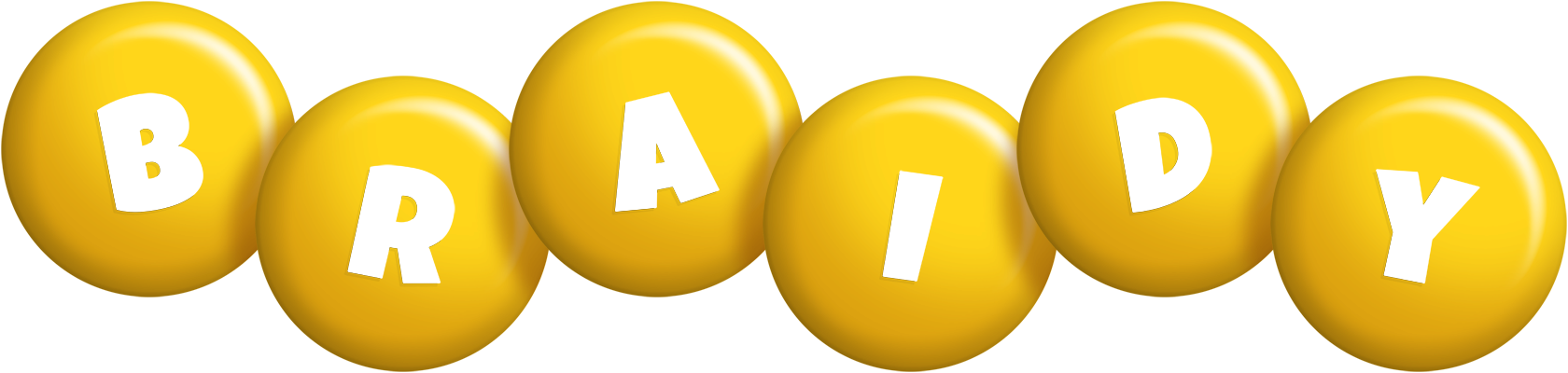 Braidy candy-yellow logo