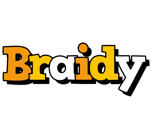 Braidy cartoon logo
