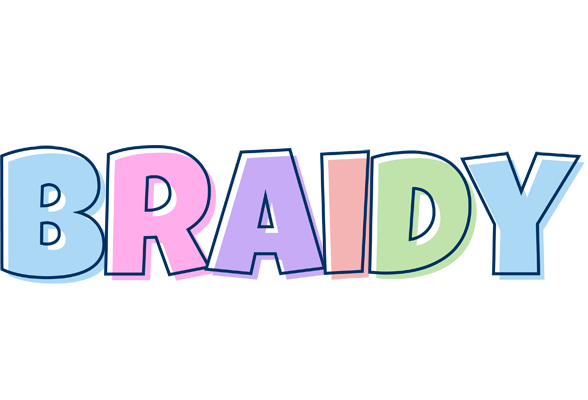 Braidy pastel logo