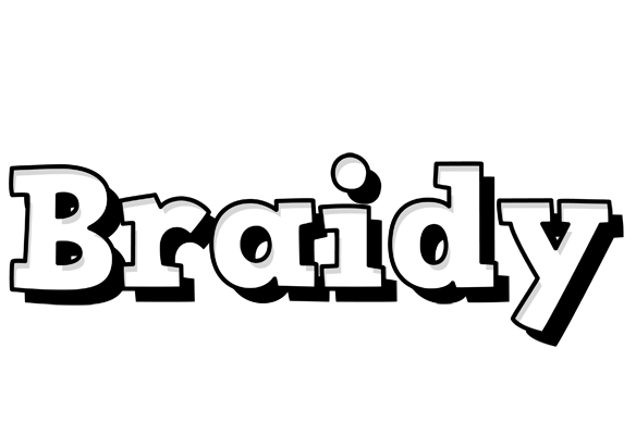 Braidy snowing logo