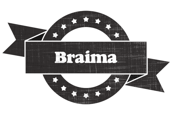 Braima grunge logo