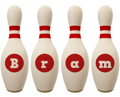 Bram bowling-pin logo