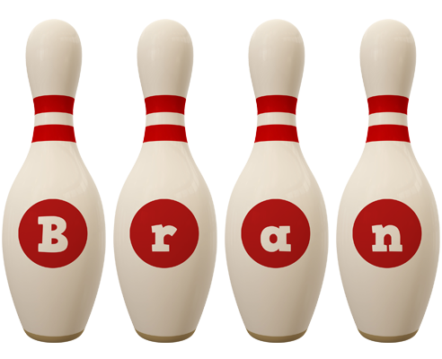 Bran bowling-pin logo