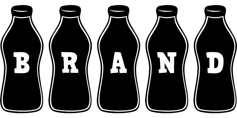 Brand bottle logo