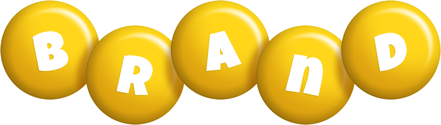 Brand candy-yellow logo