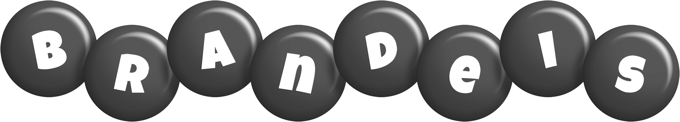 Brandeis candy-black logo