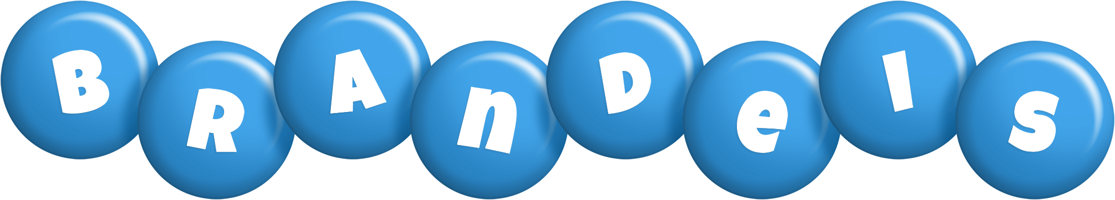 Brandeis candy-blue logo