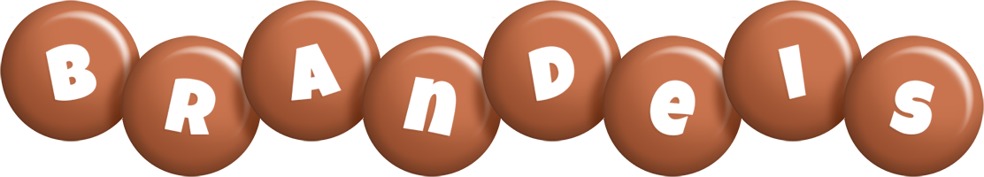 Brandeis candy-brown logo