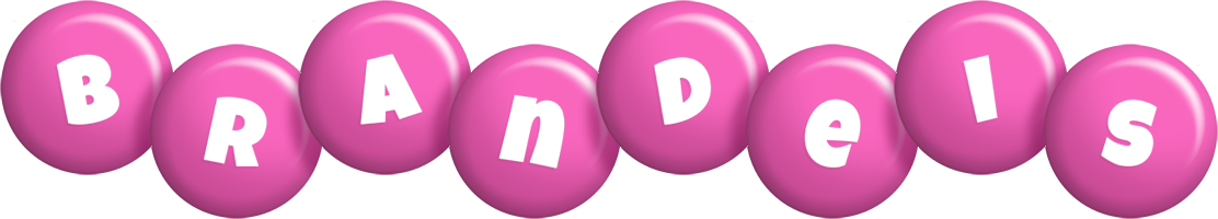 Brandeis candy-pink logo