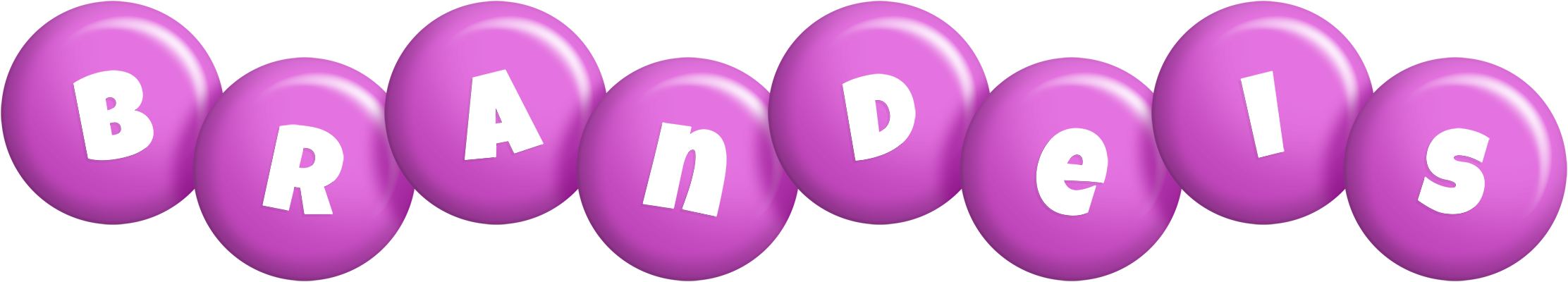 Brandeis candy-purple logo