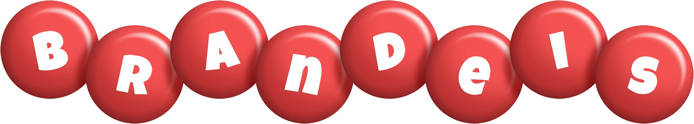 Brandeis candy-red logo