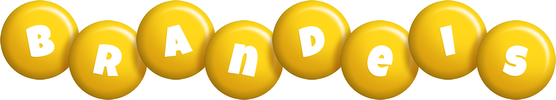 Brandeis candy-yellow logo