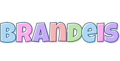 Brandeis pastel logo