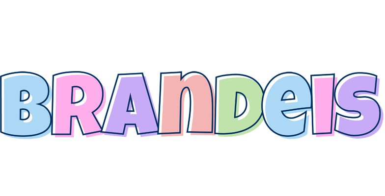 Brandeis pastel logo