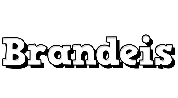 Brandeis snowing logo