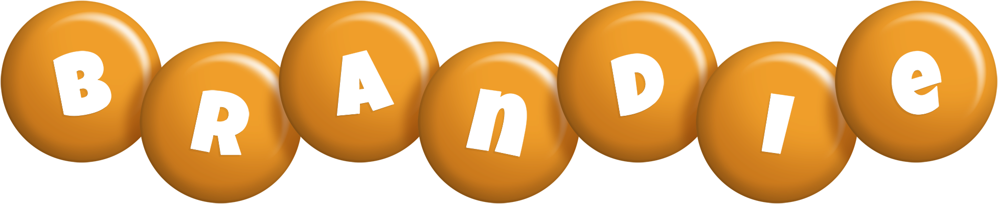 Brandie candy-orange logo