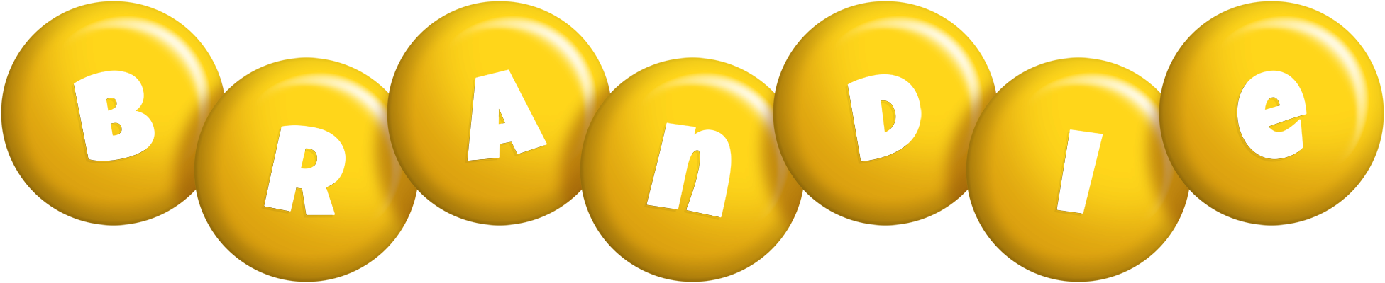 Brandie candy-yellow logo