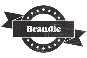 Brandie grunge logo