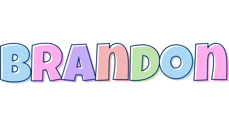 Brandon pastel logo