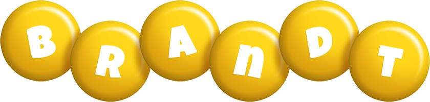 Brandt candy-yellow logo