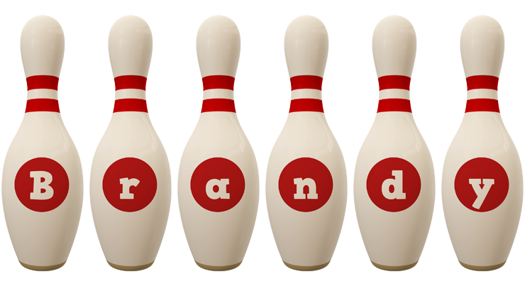 Brandy bowling-pin logo