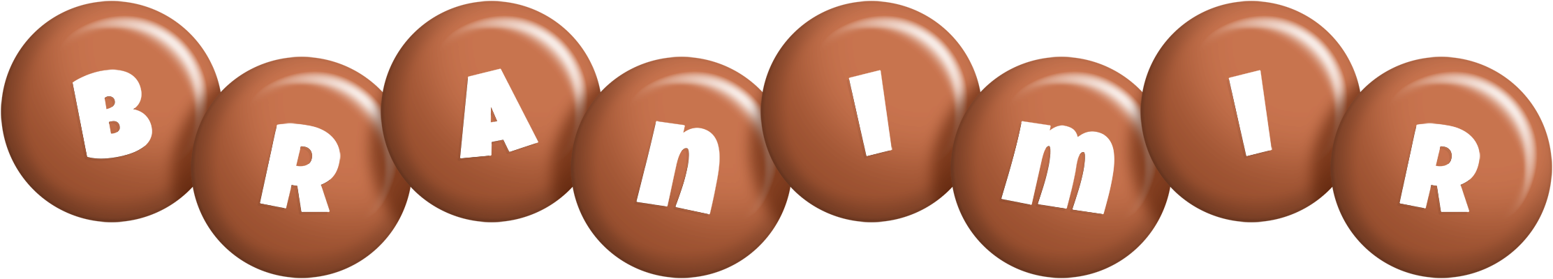 Branimir candy-brown logo