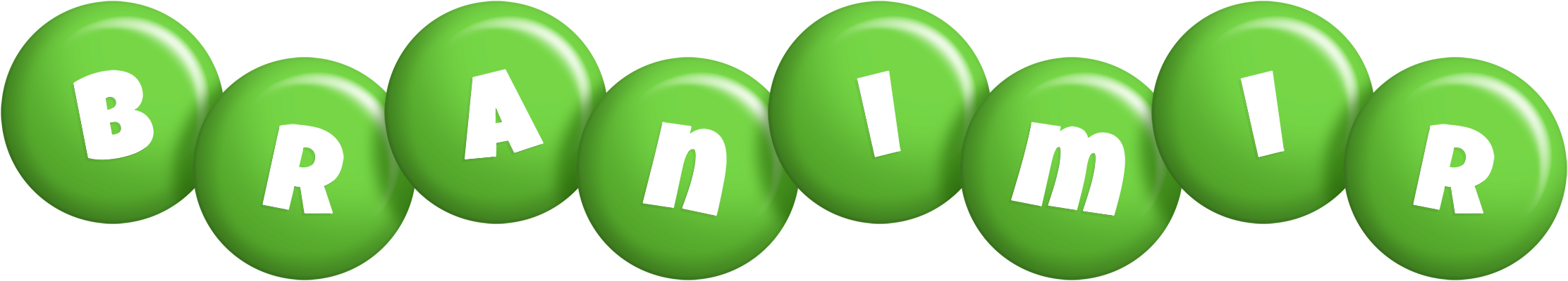 Branimir candy-green logo