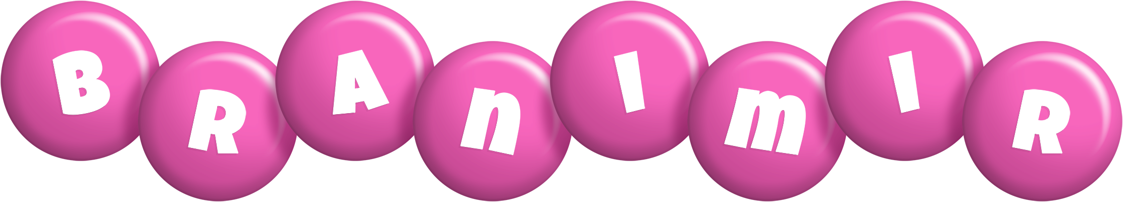 Branimir candy-pink logo