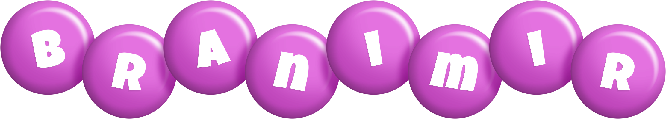 Branimir candy-purple logo