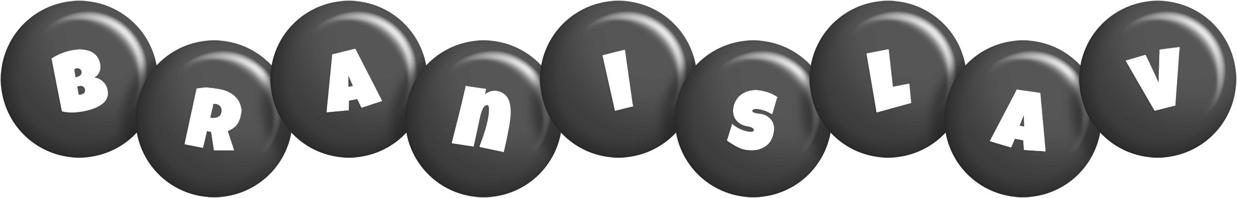 Branislav candy-black logo