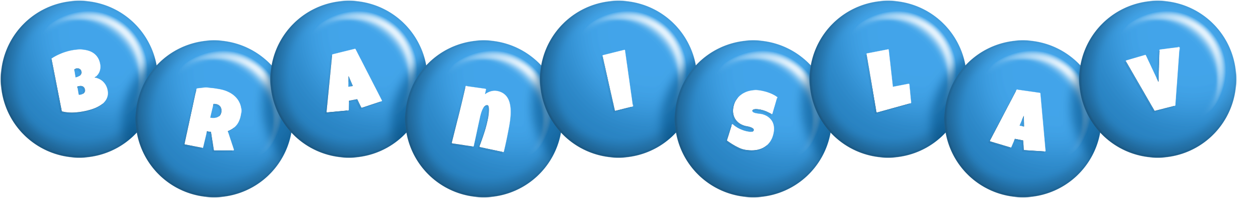 Branislav candy-blue logo