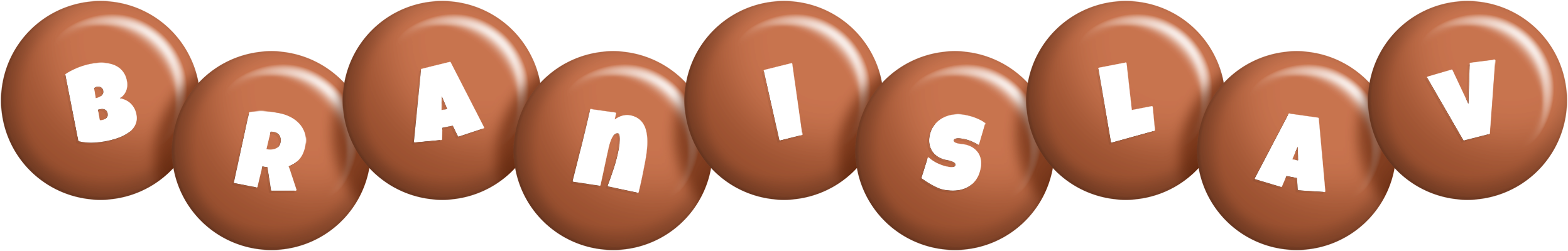 Branislav candy-brown logo