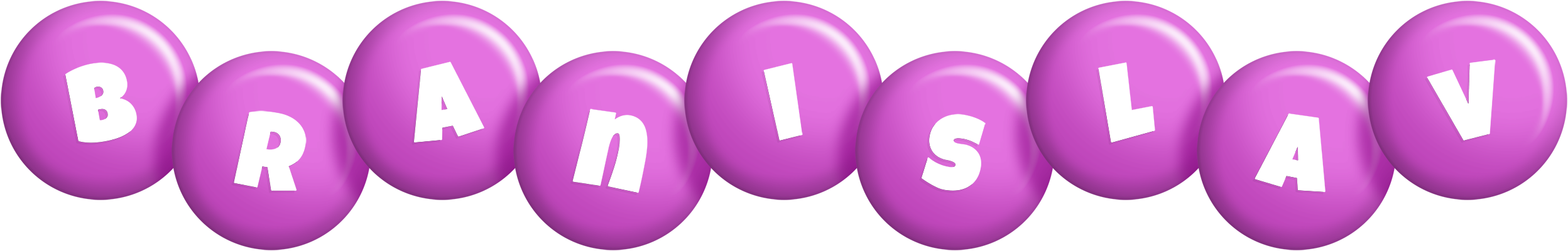 Branislav candy-purple logo