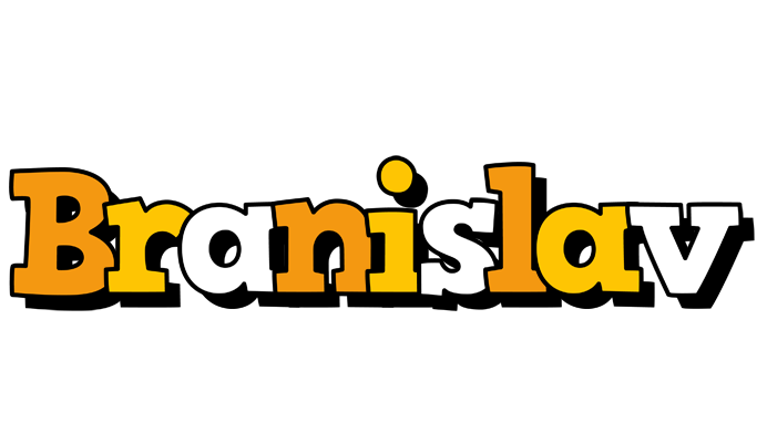 Branislav cartoon logo