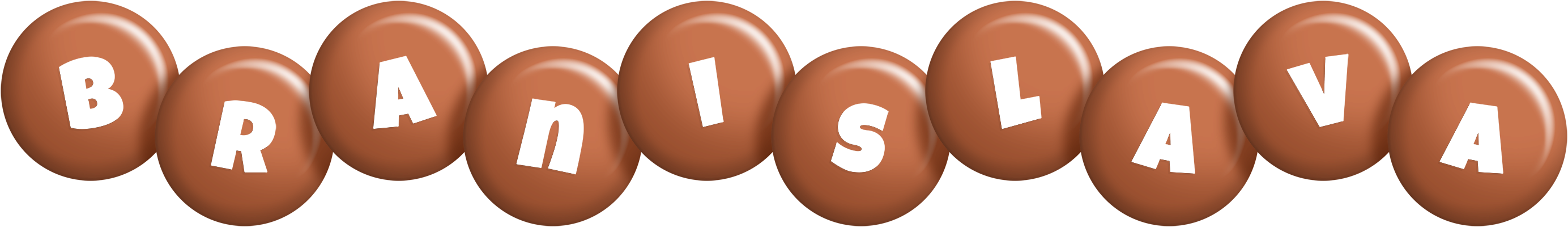 Branislava candy-brown logo